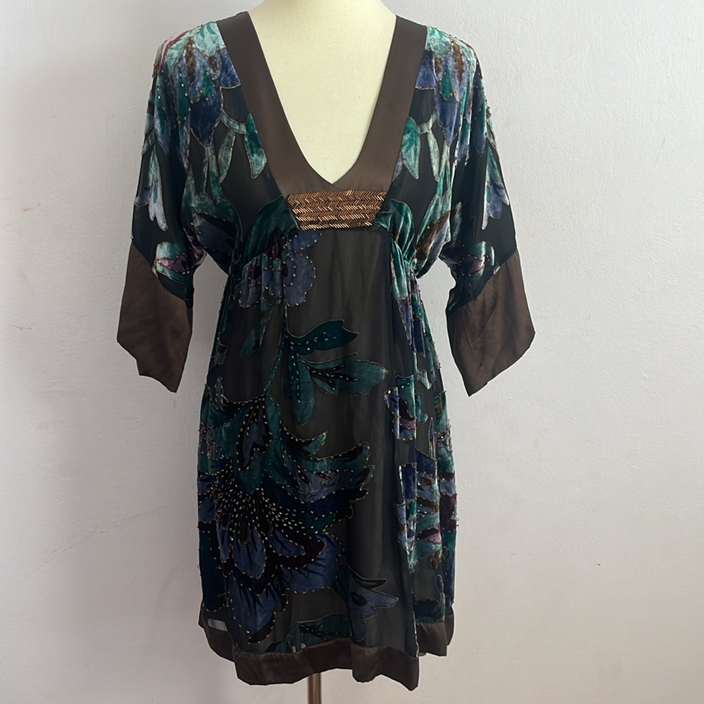 Hale Bob Velvet Dress Size Small